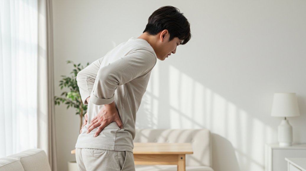 편한 자세 시 통증 완화